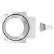 thumbnail image 2 of Adaptador del cuerpo del acelerador del colector de admisión de 4 pulgadas, espaciador de aleación de aluminio apto para GM LS1 LS2 LS6 LSX LS4Silver, 2 of 5