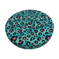 thumbnail image 3 of Picia Leopard 1 pattern Round Stool Covers Comfy Seat Covers Stretch Removable WashableChair Slipcover Round Bar Chair Cushion Cover-12 inch, 3 of 7