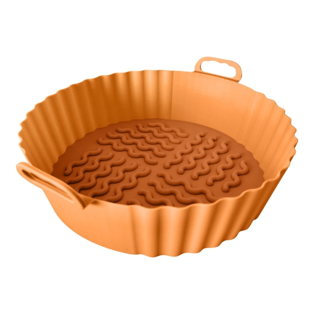CEHVOM Poêle de Cuisson en Silicone Réutilisable pour Friteuse à Air Chaud Tapis en Silicone pour Friteuse à Air Doublure pour Friteuse à Air 7,5 Pouces Liquidation