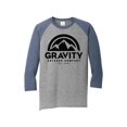 thumbnail image 1 of Chemise Raglan à Manches 3/4 pour Hommes Gravity Outdoor Co. - Logo Noir - Marine/gris - M, 1 of 1