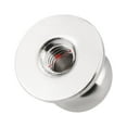 thumbnail image 4 of Uxcell 10mmx11mm Gift Jewelry Box Single Hole Round Knobs Pull Handle Silver Tone 10pcs, 4 of 5