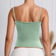 thumbnail image 4 of KHONTS Women's Basic Double Lined Scoop Neck Tanks Tops Adjustable Strap Cami Tank Summer Sleeveless Tops Light Green XL, 4 of 6