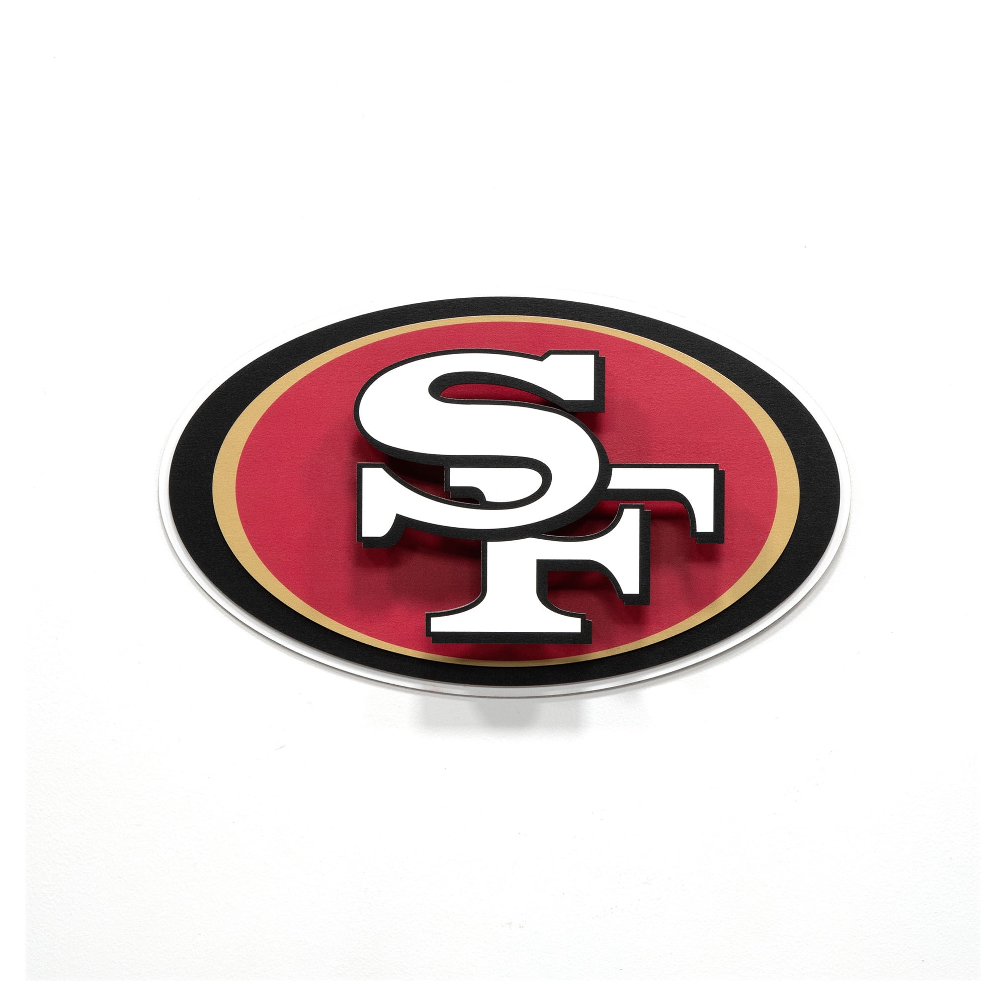 IDNA San Francisco 49ers 14" 3DX Logo Die Cut Wall Art