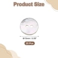 thumbnail image 2 of 25pcs Natural Shell Buttons, 2 Hole Mother of Pearl Buttons 15mm Sewing Craft Buttons for Shirt Bag DIY Sewing Crafts Decoration, Multicolored, 2 of 7
