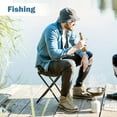 thumbnail image 4 of Outdoor Portable Folding Stool, Folding Camping Stool, Lightweight Easy Carry, Folding Camping Stool, For Outdoor Gardening, Beach, Hiking, Fishing, Travel, BBQ, Quick Folding Design, Easy To Carry, 4 of 8