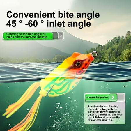 NIBOLOG 5Pcs 6CM/12.5G Frog Fishing Lure Double Whiskers Silicone Artificial Soft Frog Bait Outdoor Freshwater Bass Snakehead Fishing Accessories