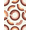 White, Pattern 9, variant on ODIKA 4'x6' Machine Washable Non-Slip Area Rug, 70s Peach High Traffic Rug, Pink, 1253424