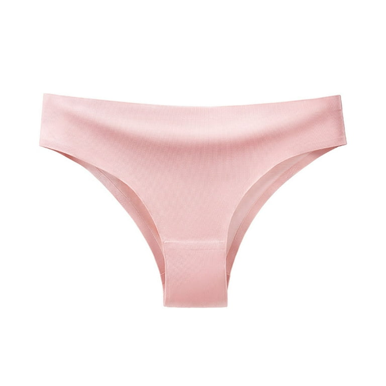 eczipvz Cotton Underwear for Women Women Mesh Bow Lace String Underwear  Back Bandage Hollow Out Panties String Briefs Pink,3XL