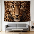 thumbnail image 4 of FLASHLUMI 40"x30" Leopard Face Tapestry Wall Hanging, Wild Animal Print Tapestry for Bedroom Living Room, 4 of 8