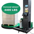 thumbnail image 5 of HPDMC Heavy Duty Automatic Pallet Stretch Wrap Machine with Integrated Scale and Label Printer - 4400 lbs Capacity, 110V AC, 65" Turntable, Industrial Stretch Film Wrapper for Warehouse & Logistics, 5 of 7