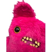17 Fuggler Bigg Fugg Screech (Pink) Funny Ugly Monsters Plush Weird Alternative Plush Human-like teeth, Large and in Charge