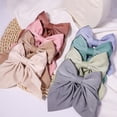 thumbnail image 4 of Horquillas con lazo para niña, pinzas para el pelo con lazo de Color sólido, pasadores de mariposa de satén, Clip de pico de pato, accesorios para el cabello para niños, novedad, 4 of 4