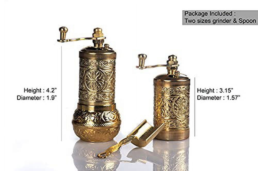 Salt and Pepper Grinder Set - Stainless Steel Pepper Grinder and Salt  Grinder with Holder in Luxurious Gift-Box - Manual Mills with Ceramic  Grinders