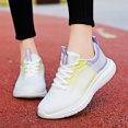 thumbnail image 2 of Huesdet Women's Athletic Tennis Walking Shoes Fashion Sport Running Sneakers Yellow,8.5, 2 of 7