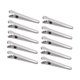thumbnail image 3 of Selladores De Bolsas Gripstick, Clips De Metal Para Virutas, Clip De Sellado De Pan Con Superficie Lisa, 10 Clips De Sellado De Acero Inoxidable Para Bolsas De Alimentos, Archivo, 3 of 7