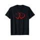 thumbnail image 2 of Camiseta con dos corazones rojos para San Valentín, ideal para hombre y mujer. Camisetas informales., 2 of 8