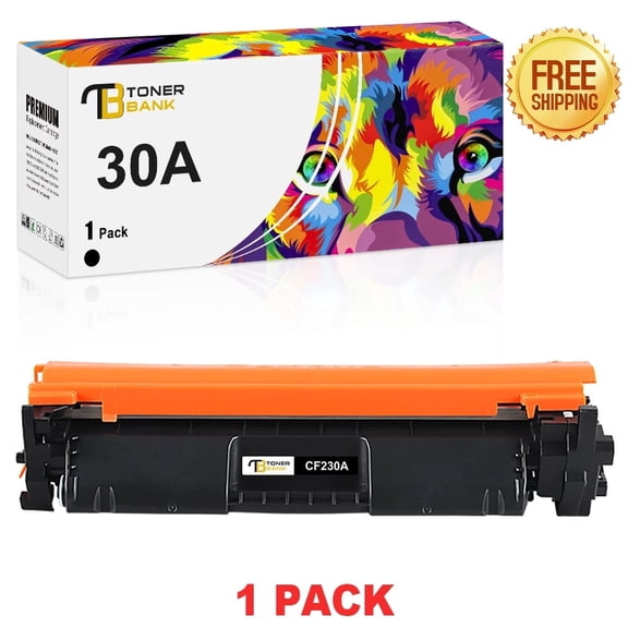 Toner Bank 30A CF230A Toner Cartridges Compatible for HP CF230A 30A CF230X 30X Laserjet Pro M203dw MFP M227fdw M203dw M227fdn M203dn M227sdn M203d M227 M203 Series Printer Ink (Black,1-Pack)
