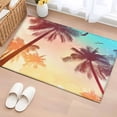 thumbnail image 3 of Vintage Coconut Trees Front Door Rugs 2x3 ft Gradient Sky Bird Summer Plant Small Rug for Entryway Non Slip Washable Bathroom Door Mat Absorbent Floor Mat for Indoor Entrance, 3 of 9