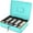 Blue, variant on Cash Box with Money Tray and Lock - Metal Cash Box for Small Businesses, 9-Compartment Black Money Box with Removable Tray and Key, Portable Storage for Checks and Coins