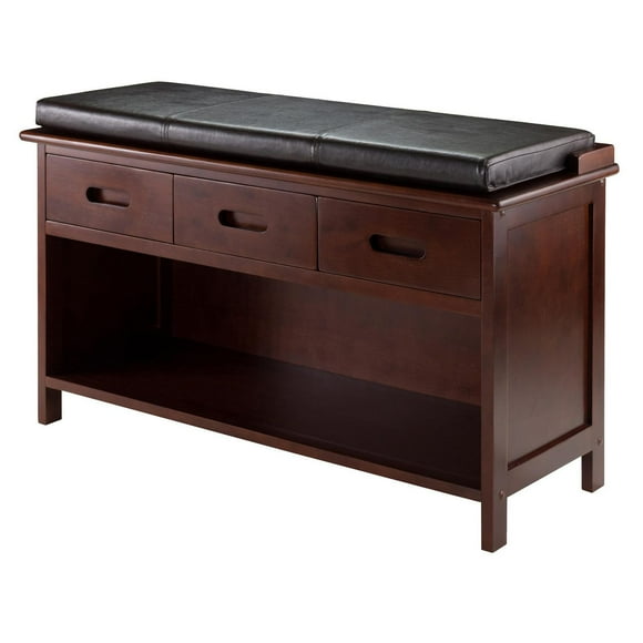 Winsome Adriana 2-Piece Storage Bench with Cushion Seat - 94306