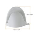 thumbnail image 2 of 2pack Thickened Mini Oven Gloves Heat Resistant Silicone Oven Mitts Finger Pot Holder Gray White, 2 of 6
