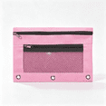 thumbnail image 5 of 3 Compartment Mesh Zipper Pencil Pouch, 10''x 7'' Transparent Lightweight Pen Storage Bag, 5 of 5