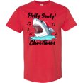 thumbnail image 3 of Inktastic Shark Holly Jawly Christmas T-Shirt, 3 of 5