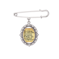 thumbnail image 1 of Citations Motivation Mouche Art Déco Mode Broche Épingle Robe Chemise Châle Clips, 1 of 3