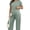 Grass Green, variant on DOKOTOO Women's Maternity Sets 2 Piece Sets Ribbed Knit Short Sleeve Outfit Maternity Lounge Wear Soft Pregnant Pajamas Plus Size Sweatsuits Sets