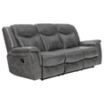 thumbnail image 3 of Conrad Upholstered Padded Arm Motion Sofa Grey, 3 of 12