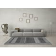 thumbnail image 3 of Ahgly Company Indoor Square Abstract Gray Modern Area Rugs, 7' Square, 3 of 4