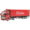 thumbnail image 3 of Camion à Rétrofriction à l'Échelle 1:48 en Alliage Mini Voiture pour Enfants Jouets à Tirer pour Garçons Cadeau pour Enfants Rouge, 3 of 4