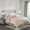 Blush, variant on Full 7 Piece Tufted Comforter Set, Plum Pinch Pleat Bedding with Complete Bed Ensemble