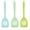 Mustard Green+Mint Green+Light Green, variant on D-GROEE 3Pack Silicone Slotted Fish Turner Spatula for Baking, Cooking Heat Resistant Non Stick Cookware Strong
