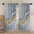 thumbnail image 5 of Blackout Kids Curtains,Gray Gold Marble Pattern Childrens Insulated Curtains Set Of 2,Bedroom Essentials,Toddler Room Decor 52"x63", 5 of 5