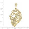 thumbnail image 3 of 10k Solid Diamond-cut Lions Head Charm in 10k Yellow Gold, 3 of 3