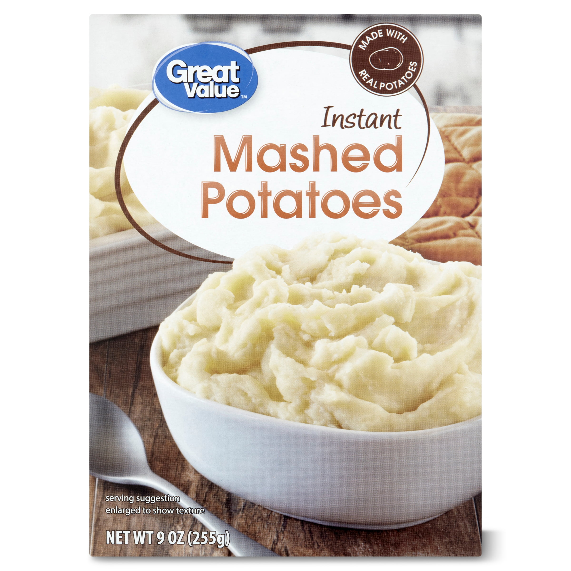 Great Value Instant Mashed Potatoes, 9 oz