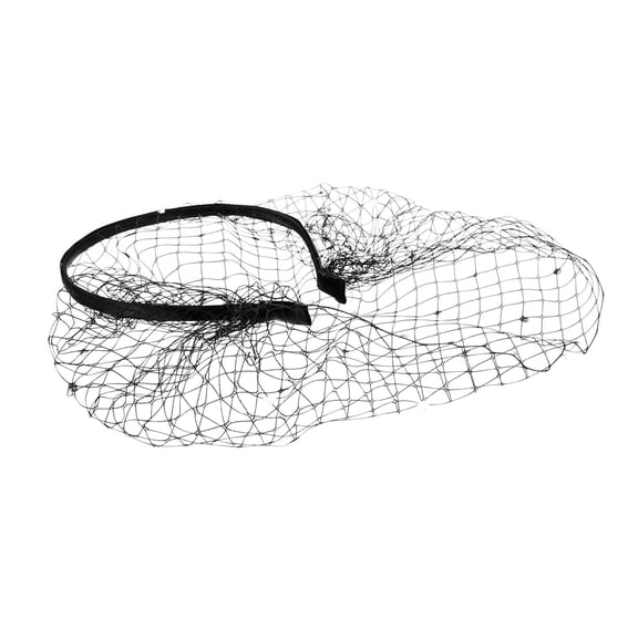 RENACLIPY Black Mesh Fascinator Veil Headband Stylish Hair Accessory for Brides and Parties