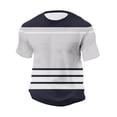 thumbnail image 3 of Men's Color Block Waffle T-Shirt Casual Muscle Fit Crewneck Short Sleeve Tops Lightweight Summer Basic Sport Shirt, 3 of 6