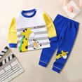 thumbnail image 2 of UAYOTSE Boys Girls Cartoon Pajama Set Children 6 12 18 24 Months 2T 3T 4T 5T fit Pjs Soft Breathable Warm Long Sleeve Top Pants Size 18-24 Months, 2 of 4