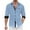 Sky Blue, variant on BXINGOHAI Men's Long Sleeve Slim Fit Casual Shirts Contrast Collar and Convertible Cuffs Dress Shirt Navy,S