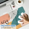 thumbnail image 2 of Versatile Large Gaming Mouse Pad - Abstract Art Design, Waterproof, Non-Slip Base - Perfect for Gaming or Office Laptop - Modern Boho Leaves - Extended Desk Pad - 31.5 X 11.8 Inch, 2 of 7