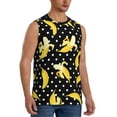 thumbnail image 2 of Bingfone Banana Pattern Men's Tank Tops Workout Sleeveless Tee Shirts Running Beach Tanks for Men-3X-Large, 2 of 7
