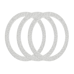 Uxcell Anneau d'adaptateur magnétique, Kit de conversion de chargeur sans fil magnétique Argent