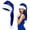 Blue-32*70CM/12.59*27.55IN, variant on Jinswick Christmas Hat for Adult, Plush Long Santa Hats Xmas Velvet Christmas Hats For Adults Keep Warm Winter Christmas Hat,12.59*27.55IN