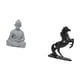 thumbnail image 5 of Escultura De Buda Mono Con Figura De Espíritu De Caballo Para Un Tranquilo Retiro En El Jardín Y La Decoración De Un Santuario En El Dormitorio., 5 of 8