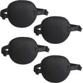 thumbnail image 1 of 4 Pack Eye Patch Single Eye Patch Pirate Eye Patch with Adjustable Buckle for Amblyopia Lazy Eye, Black, 1 of 5