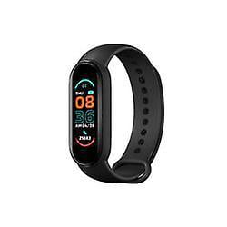 Lishi Fitness Tracker with Color Display - Track Heart Rate, Activity, and Sleep - Black