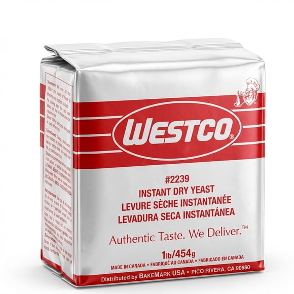 Westco Instant Dry  Yeast, 454g/(1 lb) – Fast-Acting Baking Yeast for Bread, Dough & Pizza Crusts