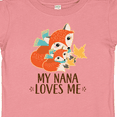 thumbnail image 4 of Inktastic My Nana Loves Me Gift Cute Fox Boys or Girls Baby T-Shirt, 4 of 5
